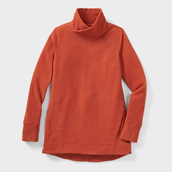 NWT Duluth Trading Co. Women's Plus Frost Lake Tunic Burnt Brick - Size 1X - Picture 2 of 10